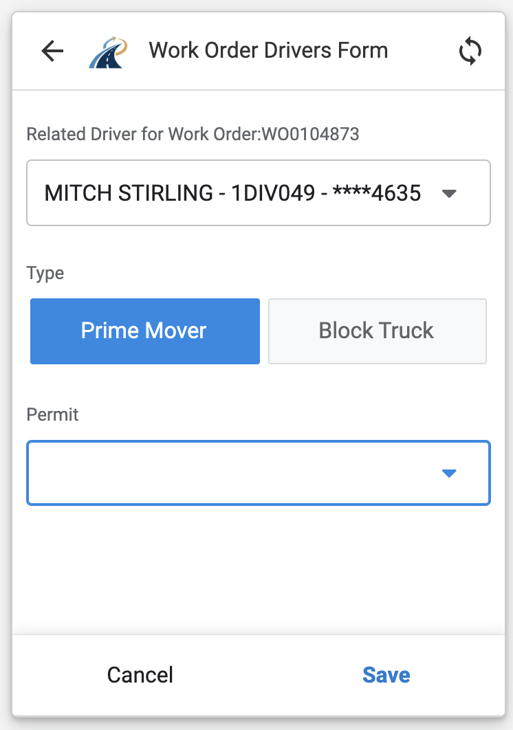 Driver vehicle type