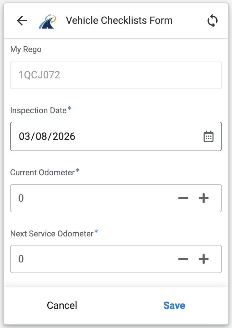 Add a monthly vehicle checklist